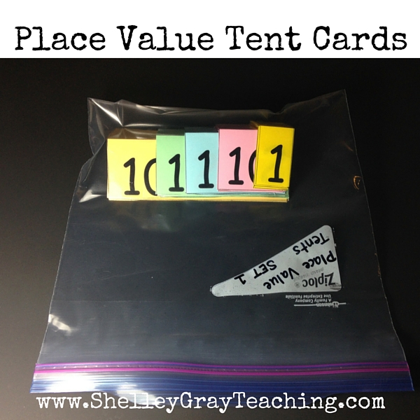 Place Value Tent Cards