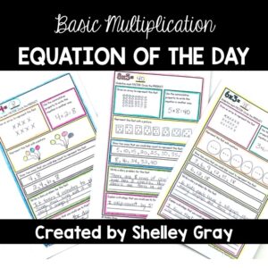 Basic Multiplication Equation of the Day: a booklet for students