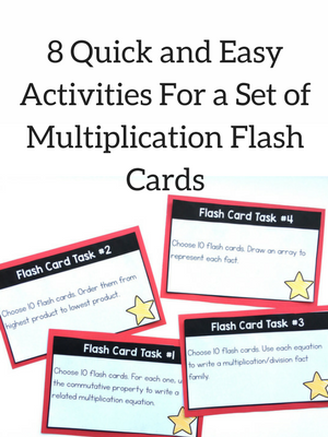 quick and easy activities for a set of flashcards with free printables