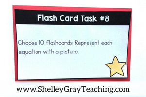 free task cards to use with multiplication flash cards