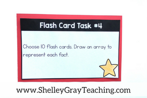 free task cards to use with multiplication flash cards