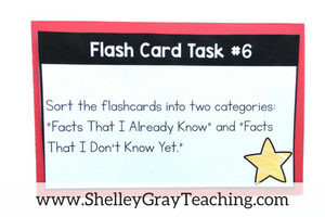 free task cards to use with multiplication flash cards