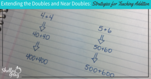 extending the doubles facts addition strategy