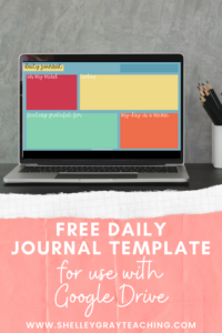 Free Daily Journal Template for Use with Google Drive