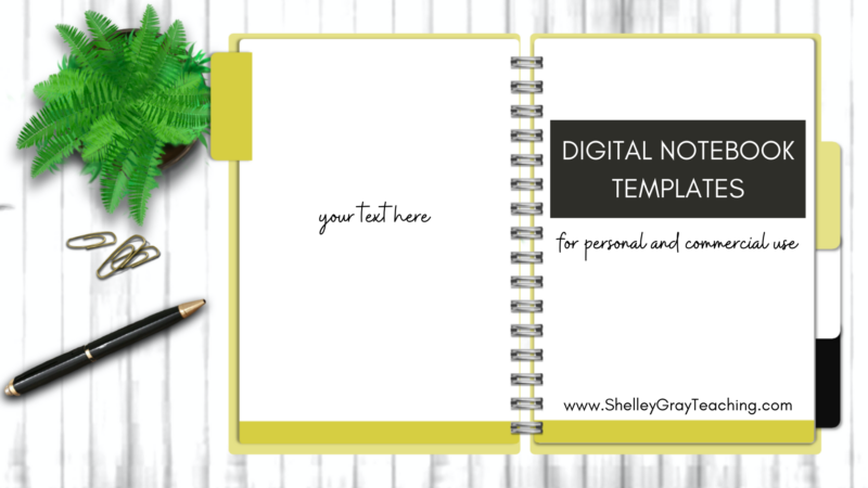 Digital Notebook Templates for Use With Google Slides™: Personal and ...