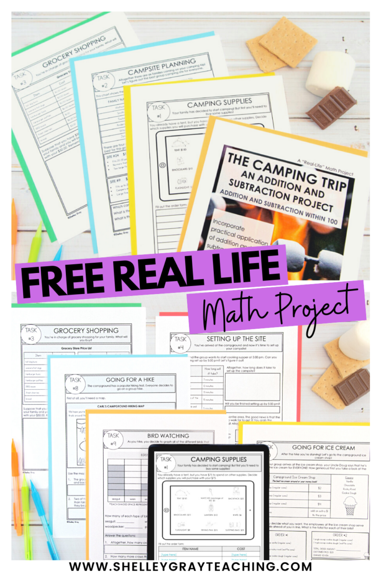 Free Real-Life Math Project - Shelley Gray