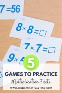 5 Games to Practice Multiplication Facts