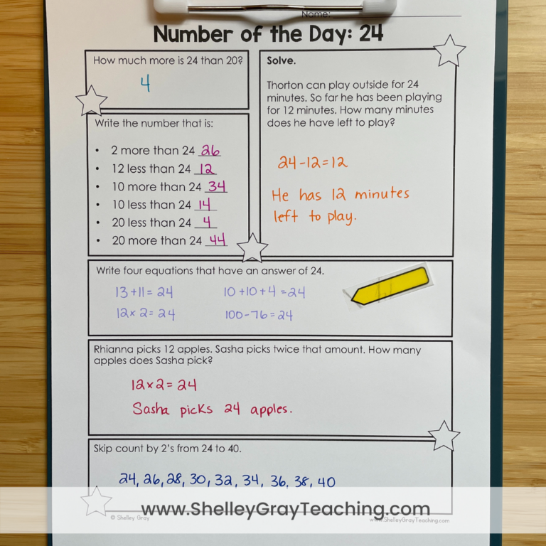 Ten Important Things to Include in Your Number of the Day Routine ...