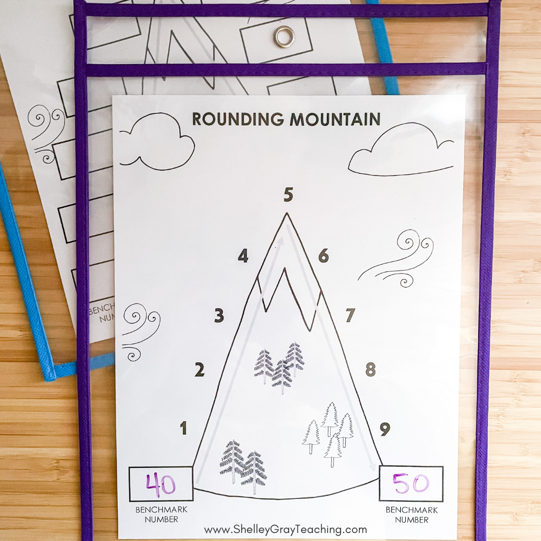 rounding mountain worksheet