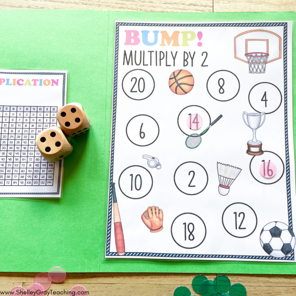 Multiplication 9 Facts Math File Folder Games Centers Activity Resource Third 