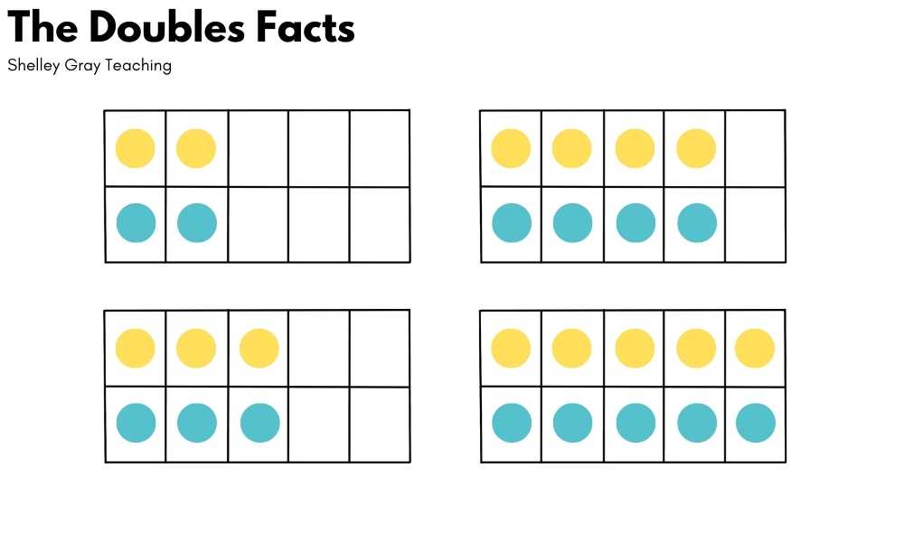 doubles facts on ten frames