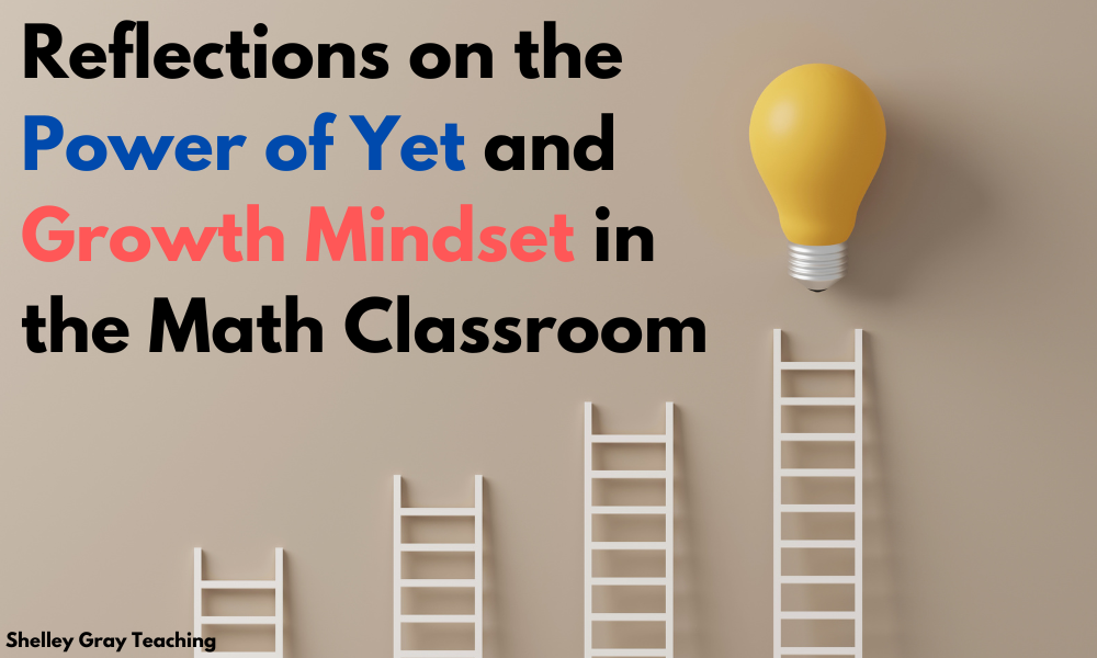 Reflections on the Power of Yet and Growth Mindset in the Math Classroom