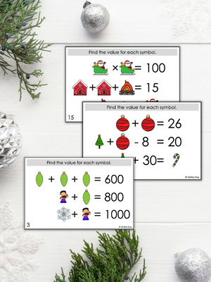 Looking for the Perfect Christmas Center Activity? Try These Christmas Math Logic Puzzles!