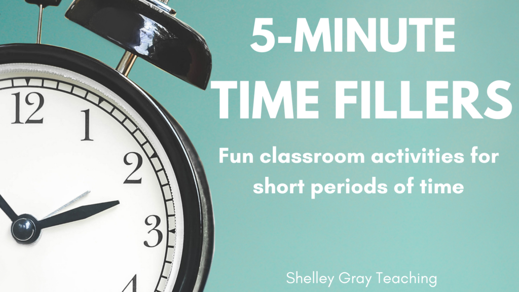 classroom time fillers