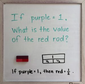 How to use cuisenaire rods for fractions