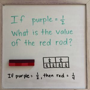 How to teach fractions with Cuisenaire rods